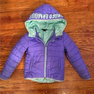Under Armour Kids Lavender and Mint Puffer Jacket